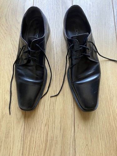 Aldo mens black leather - black,