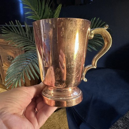 Vintage copper tankard mug - vintage,
