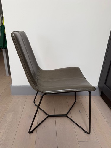 West elm leather slope luxury - west,