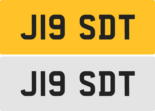 Sdt private number plate - private,