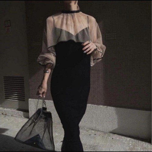 Ameri vintage sheer dress - vintage,