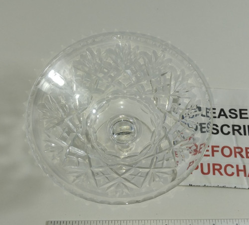 Cut glass pedestal vintage - cut,