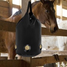 Horse Hay Bag Large Capacity Oxford Cloth Equestrian Multi Holes Slow Feeder