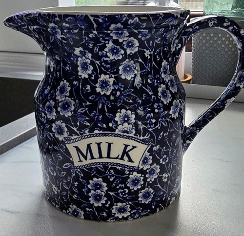 Burleigh blue calico milk jug - calico,