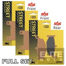 SBS Sintered Brake Pads To Fit Triumph Street Triple RS 2017-2023 Full Set