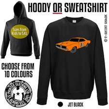 Dukes of Hazzard Car Hoody or Sweatshirt Dodge Charger The General Lee 01 Hazard
