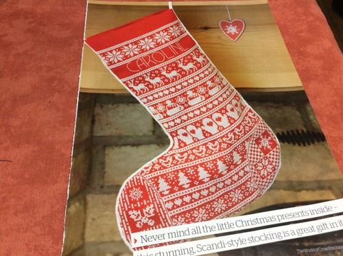 Christmas stocking cross - christmas,