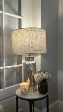 Large Mercuried Lamp With Beige Shade Light Gold RRP £175 Ex-Showhome