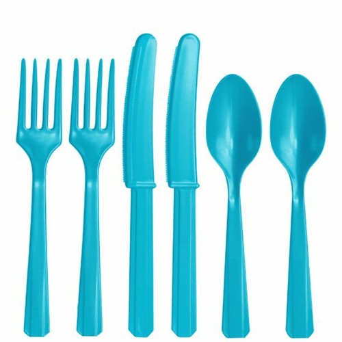 Cutlery set plastic pieces - cutlery, 18