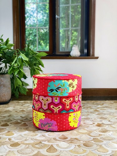 Upholstered ottoman for mah - upholstered,