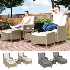 5 Piece Rattan Garden