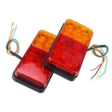 12V LED Trailer Truck Tail Rear Stop Brake Turn Light Indicator Lamp Van Caravan