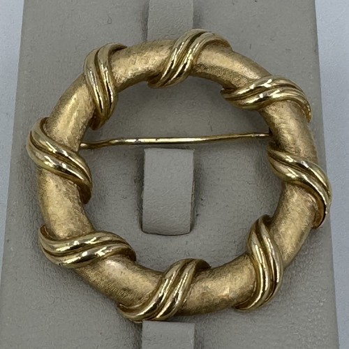 Vintage trifari wreath brooch - vintage,