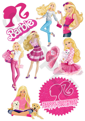 Barbie edible cake - edible,