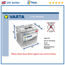 Car Battery C30 Varta 012 530A