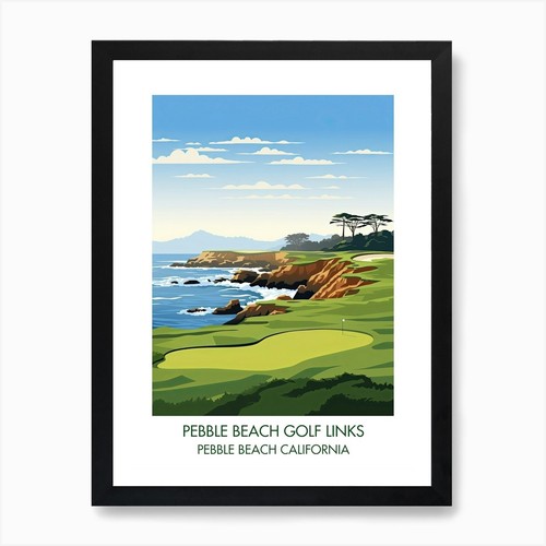 Pebble beach golf - pebble, links