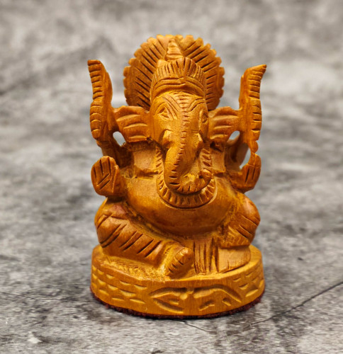 Hand carved wooden - wooden, ganesha