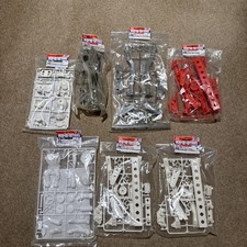 TAMIYA WR-02 D parts (Chassis ) Chrome plated & plastic parts Joblot  rare 