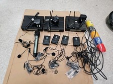 Job Lot of KAM KWM1960 V2 Dual UHF Wireless Microphone System with Flight Case.