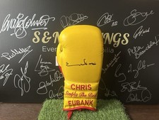 Chris Eubank Sr Signed Boxing glove *private signing* COA