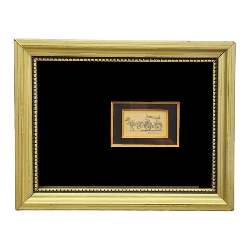 Miniature vintage drawing - miniature,