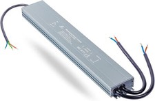 Slim LED Transformer 12V 300W IP67 LED Driver 25A Power Supply AC 240V to 12V DC