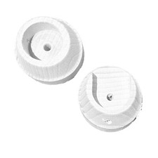 2 x White Wood Recess