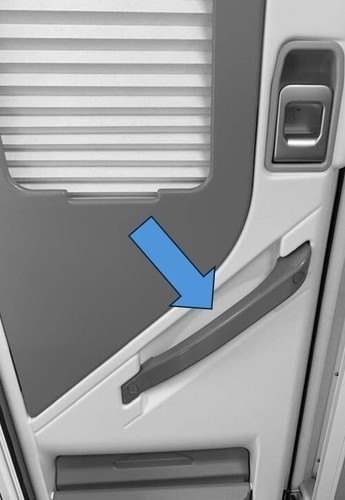 Chausson motorhome door - door, handle
