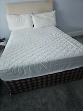 4ft 6 double bed, mattress, headboard with four storage draws, two on each side