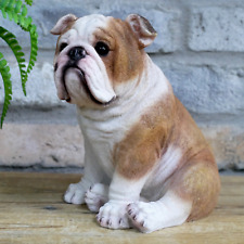 Sitting Bulldog Ornament Statue Indoor Outdoor 20cm Gift  Home Decor Figurine
