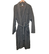 Calvin Klein Men's Cotton Towel Bath Robe Size L/Xl Grey