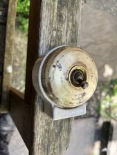 Antique Light Switch Ceramic And Brass Made In England ???????