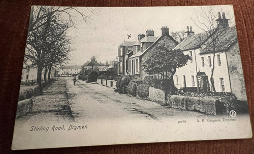 Antique postcard drymen - antique,