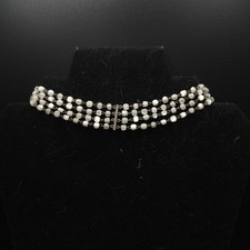Antique Edwardian? Mother Of Pearl Multistrand Choker Necklace 38cm 29.8g