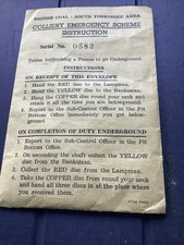 Elsecar Colliery Miners Pit Check Tokens