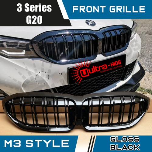 Gloss black double slat - gloss, grille