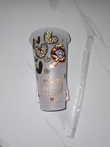 Birthday queen large clear - large,