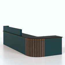 Modern Curved Reception Desk