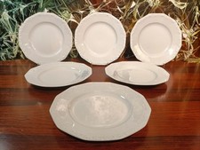 Rosenthal classic rose Maria White 6 elegant dinner plates Ø 25 cm 
