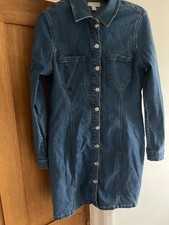 Topshop denim jean dress blue