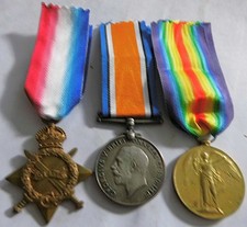 WW1 14-15 STAR TRIO McEVOY