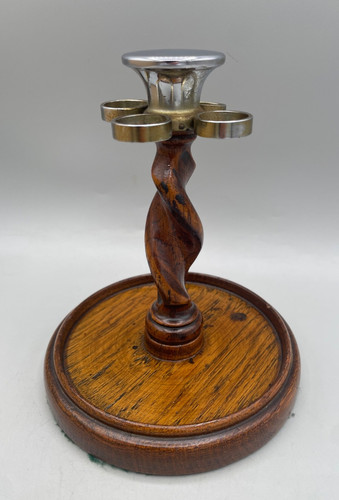Vintage wooden pipe stand - wooden,