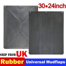 Heavy Duty Mud flaps UK 30"x24" 1 Pair Thick RUBBER Semi Truck Trailer mudGuards