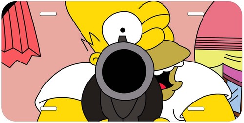 Homer gun aluminum car - homer, tag