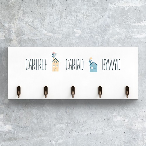 Welsh keys key rack hooks - key,