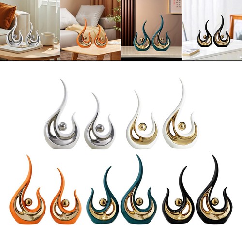 Abstract statue ornament - 2x,