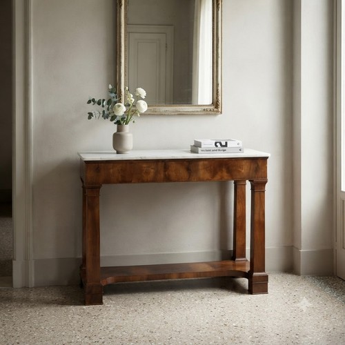 Antique console empire poplar - console,