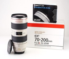 Canon EF 70-200mm F2.8 L IS USM Image Stabilizer Lens & Front & Rear Caps Boxed