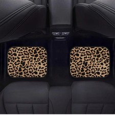 Leopard Print Car Floor Mats