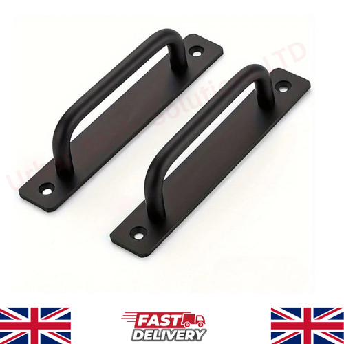 2pcs black door pull - black,
